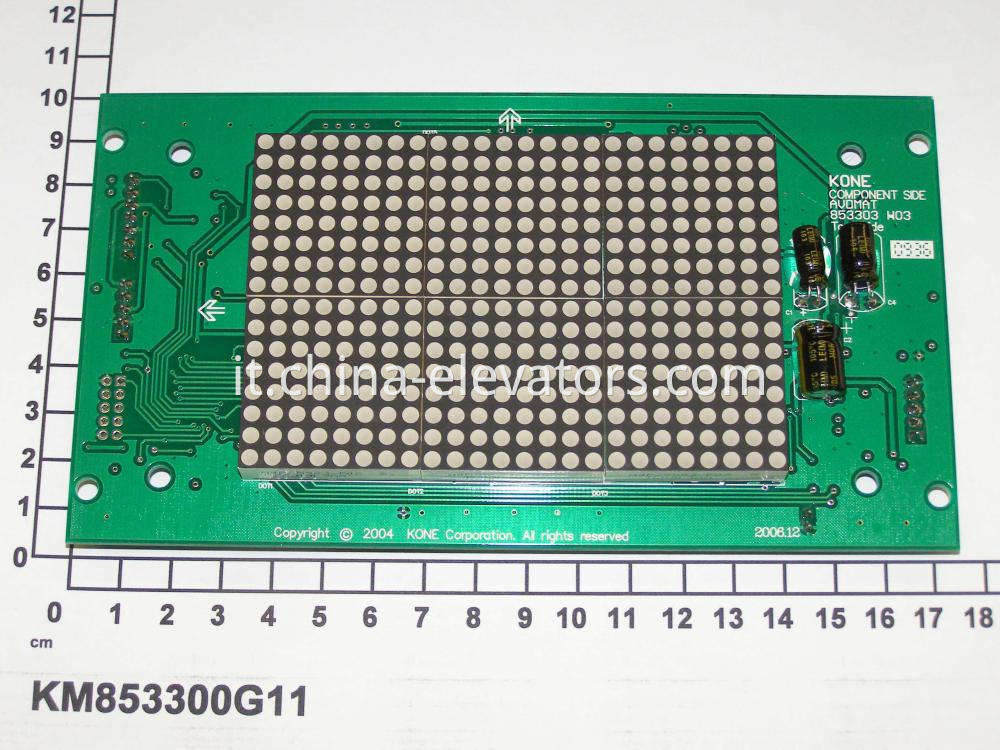 KONE Lift COP Red Dot Matrix Display Board KM853300G11